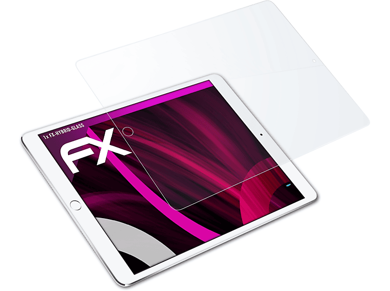 Pro FX-Hybrid-Glass 12.9 (2017)) ATFOLIX Schutzglas(für Apple iPad