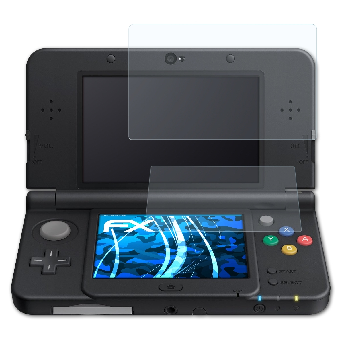 Nintendo 3x New Displayschutz(für 3DS ATFOLIX (2015)) FX-Clear