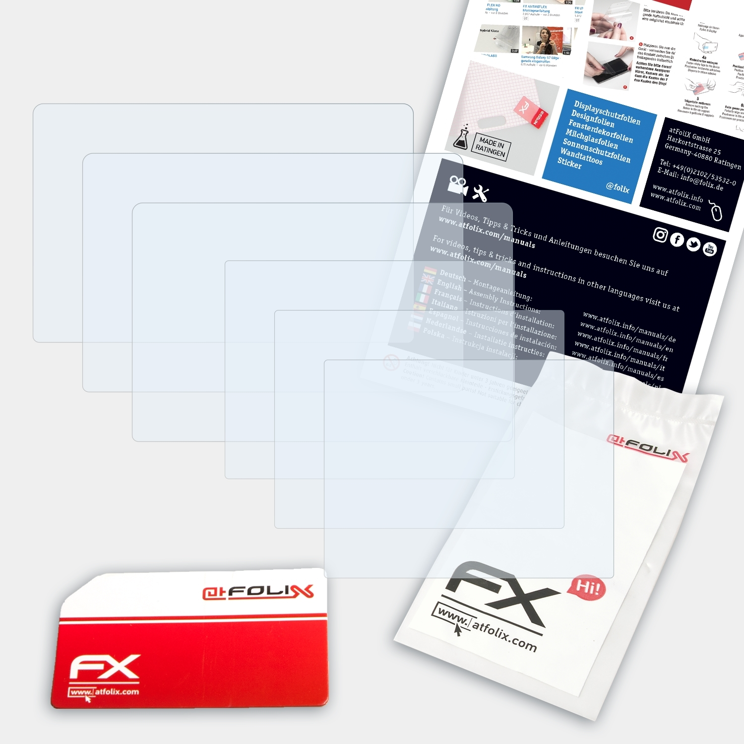 ATFOLIX 3x New 3DS Displayschutz(für (2015)) Nintendo FX-Clear