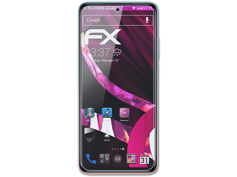 ATFOLIX FX-Hybrid-Glass Lite) Mi Schutzglas(für 10T Xiaomi
