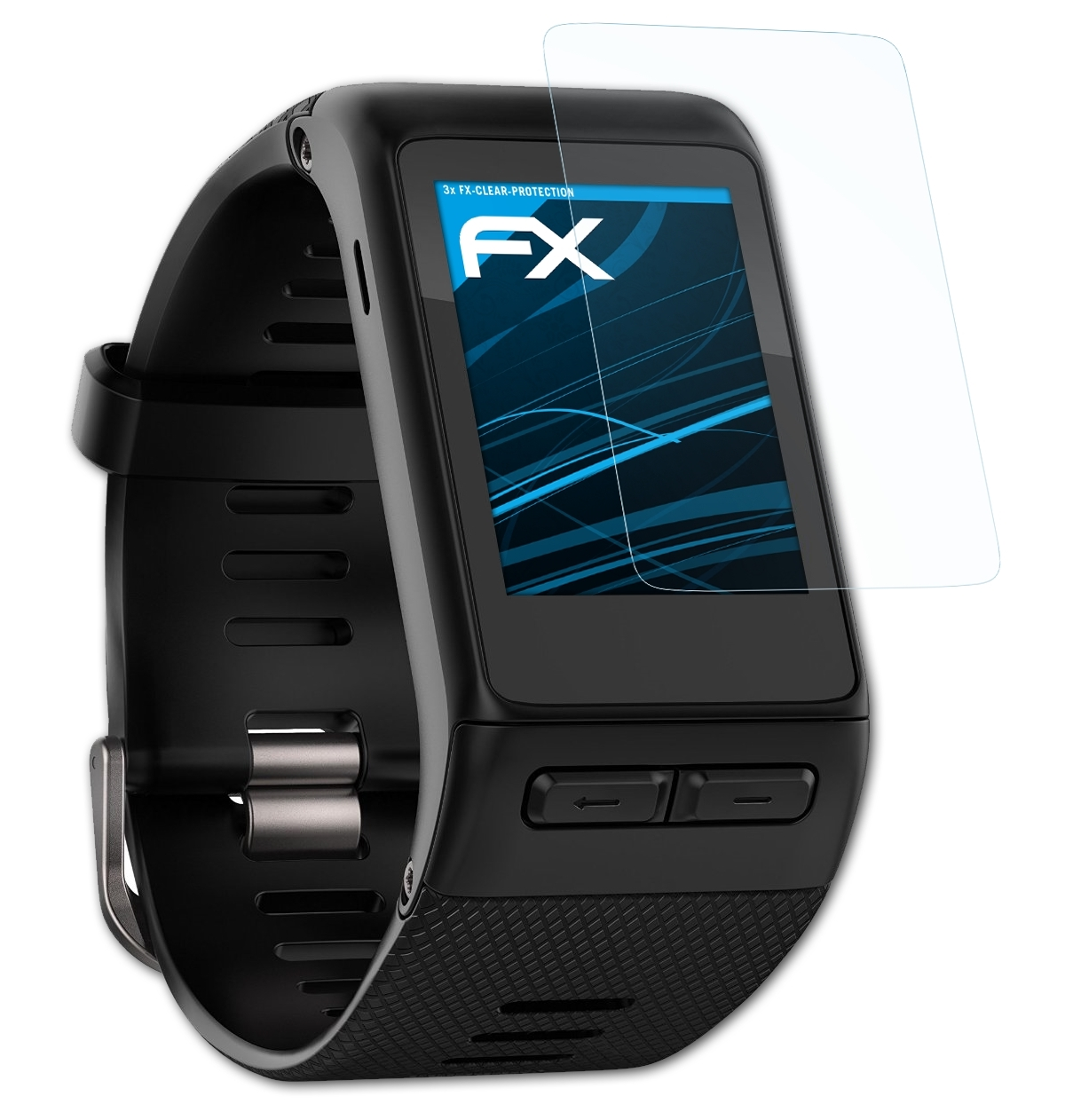 ATFOLIX 3x HR) Vivoactive Garmin Displayschutz(für FX-Clear