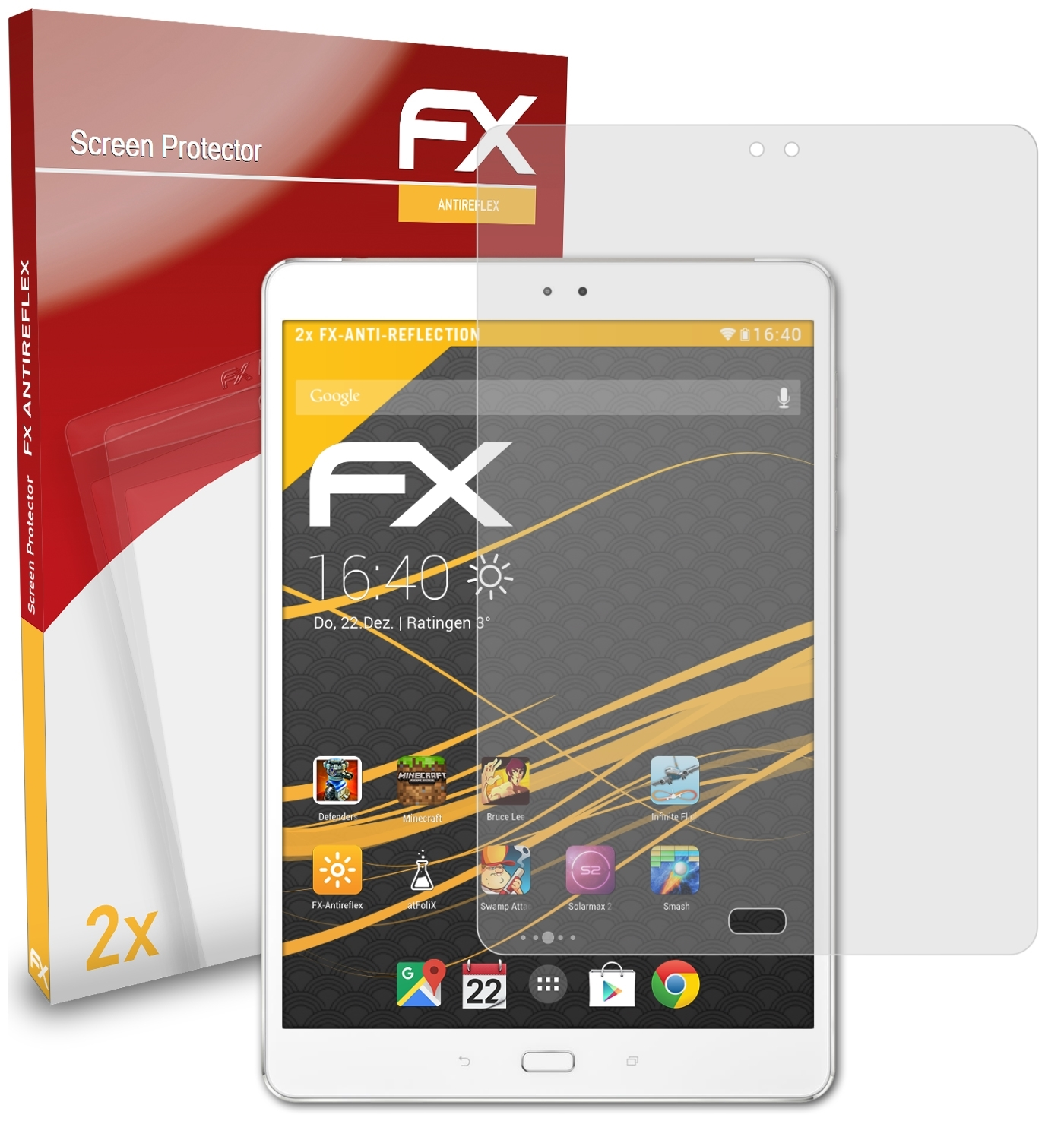 3S FX-Antireflex (Z500KL)) Asus ATFOLIX Displayschutz(für ZenPad 10 2x