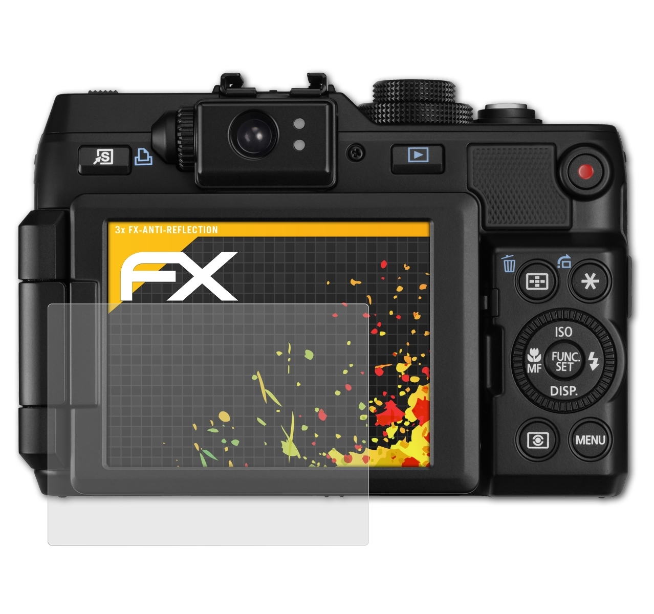 G1 Canon X) FX-Antireflex ATFOLIX PowerShot 3x Displayschutz(für