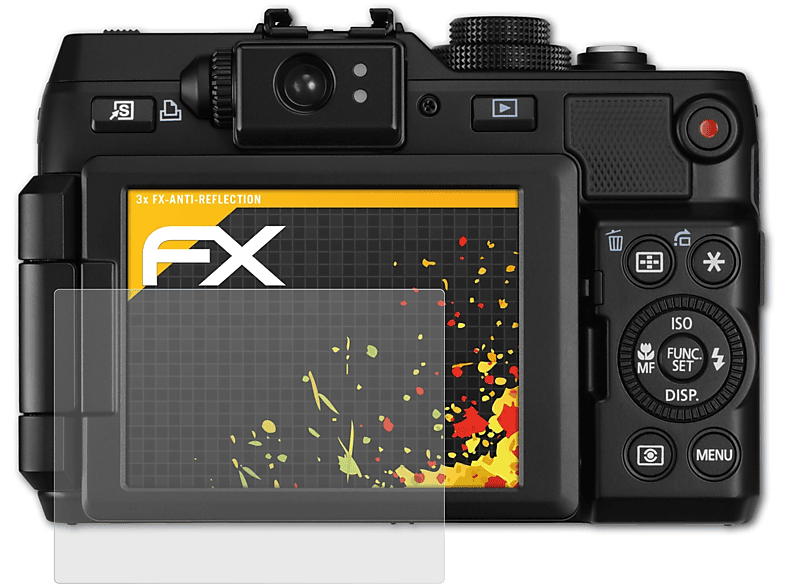 G1 Canon X) FX-Antireflex ATFOLIX PowerShot 3x Displayschutz(für