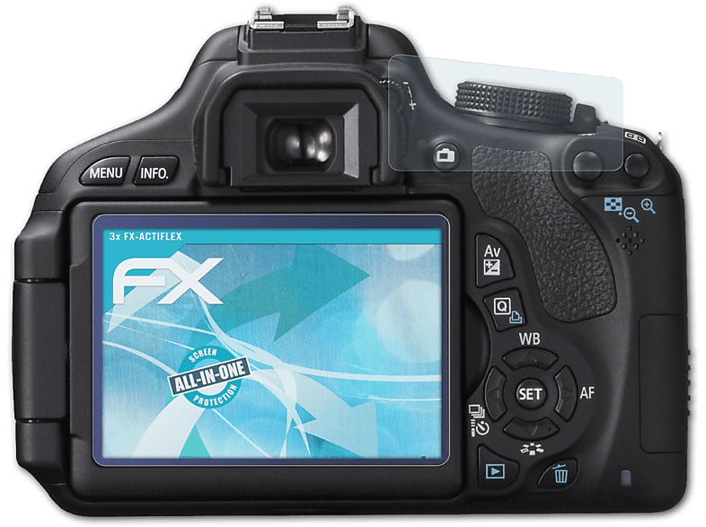 ATFOLIX 3x FX-ActiFleX Displayschutz(für Canon EOS 60D)