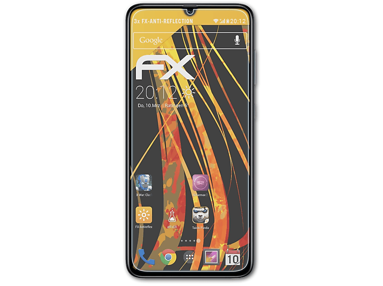 ATFOLIX 3x FX-Antireflex Displayschutz(für Samsung Galaxy A70 (2019))