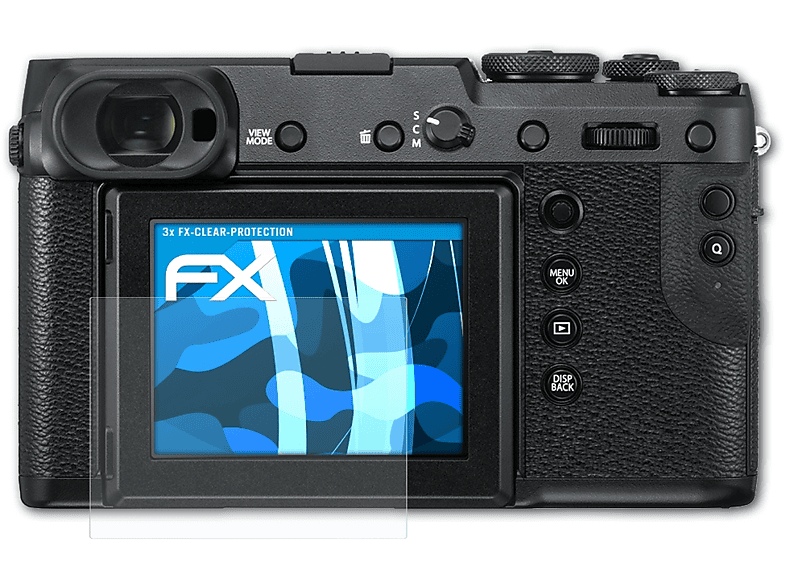 ATFOLIX 3x FX-Clear Displayschutz(für Fujifilm GFX 50R)