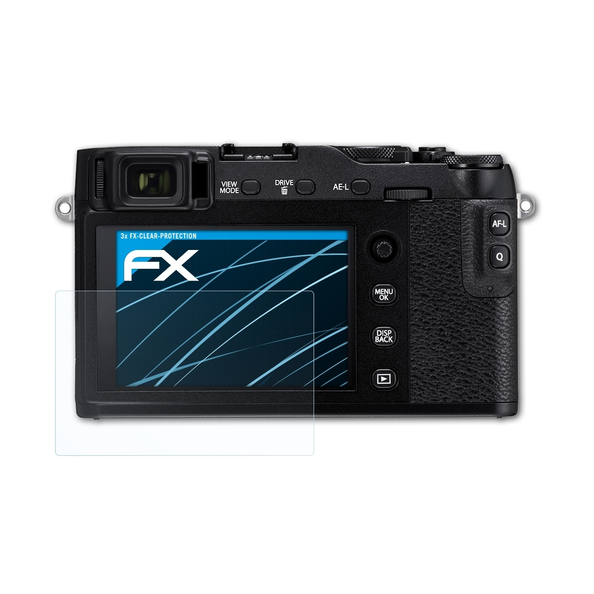 ATFOLIX 3x FX-Clear Displayschutz(für Fujifilm X-E3)