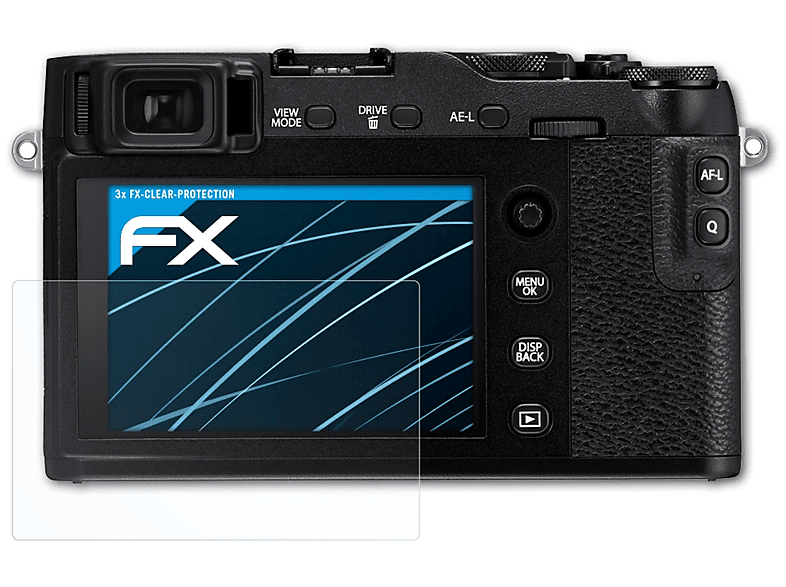 ATFOLIX 3x Displayschutz(für FX-Clear X-E3) Fujifilm