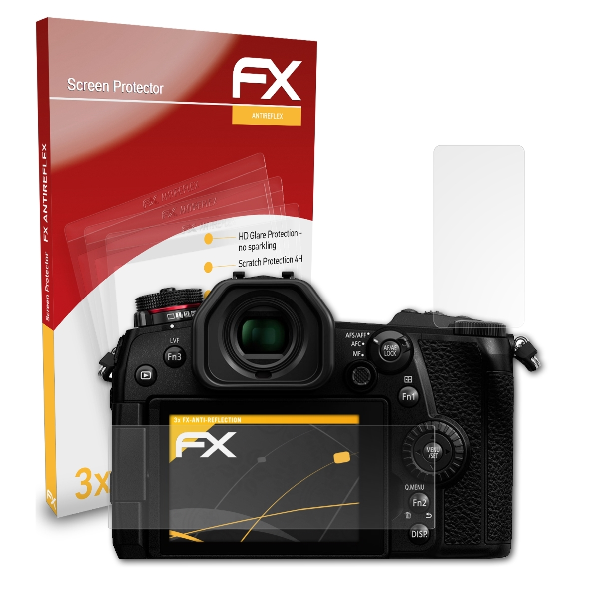 ATFOLIX 3x Displayschutz(für Panasonic FX-Antireflex DC-G9) Lumix