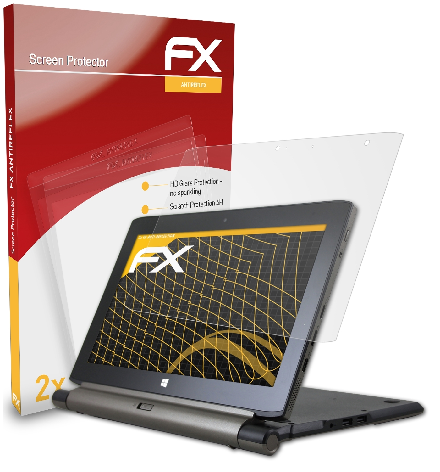 ATFOLIX 2x FX-Antireflex Medion (MD Displayschutz(für Akoya 99430)) P2214T