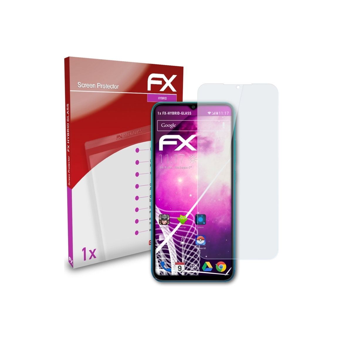 ATFOLIX FX-Hybrid-Glass 9i Sport) Redmi Schutzglas(für Xiaomi