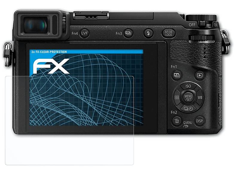 ATFOLIX 3x Displayschutz(für FX-Clear Lumix DMC-GX80) Panasonic