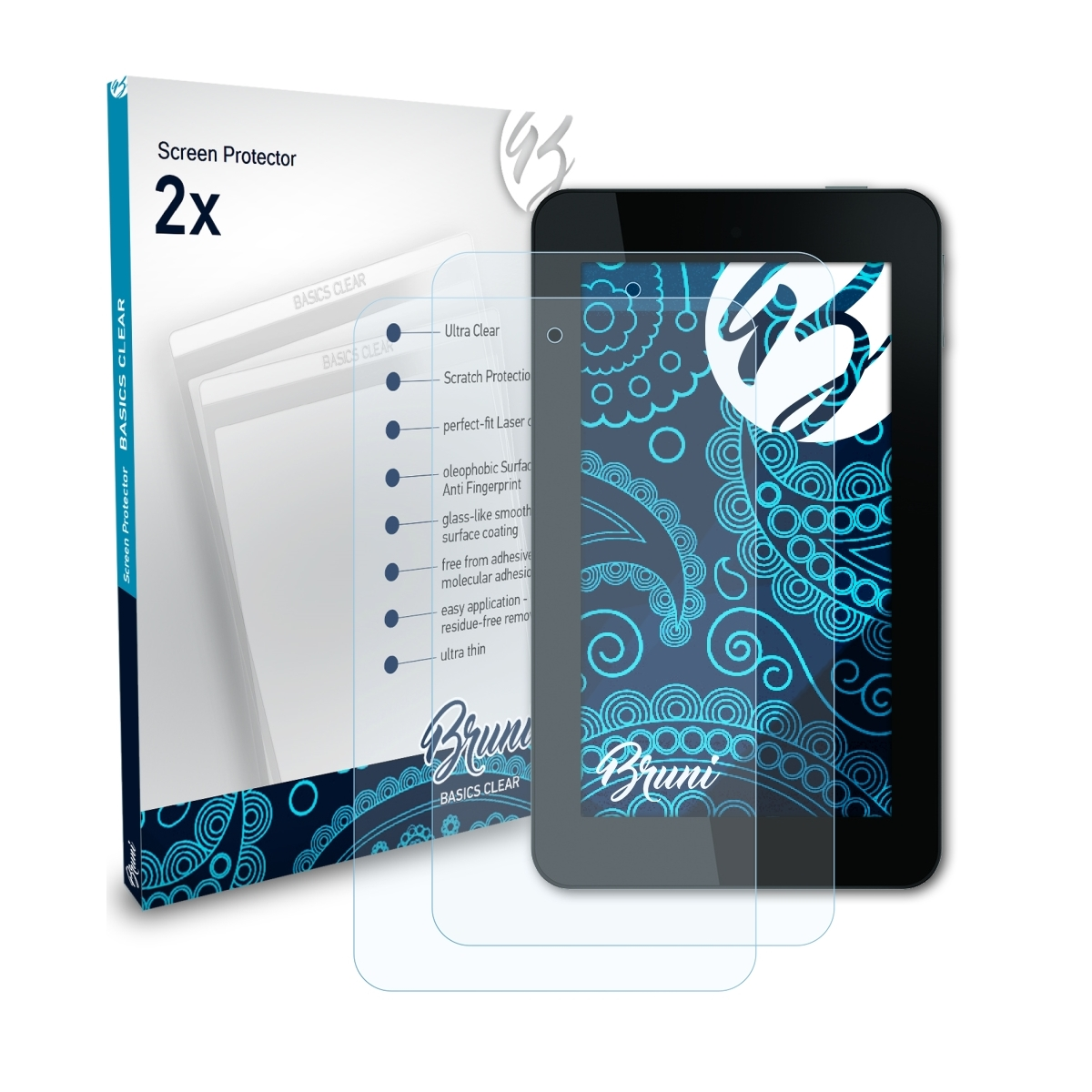 7) HP Slate BRUNI 2x Basics-Clear Schutzfolie(für