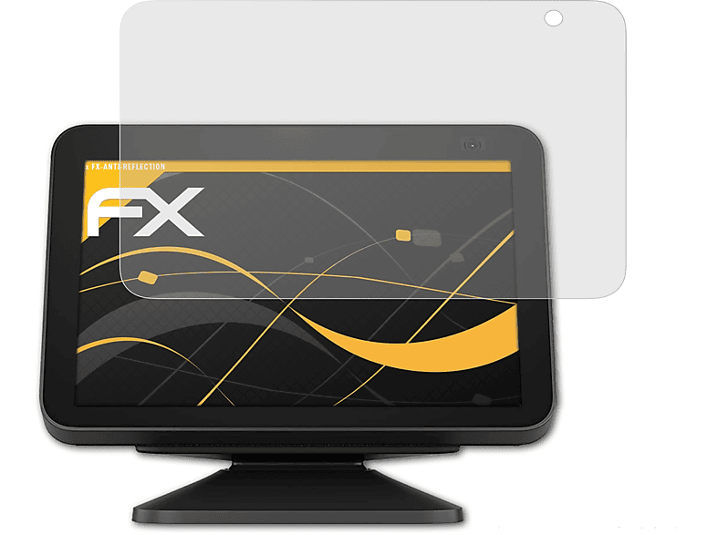 ATFOLIX 3x FX-Antireflex Displayschutz(für Amazon Echo Show 8 (2. Generation 2021))