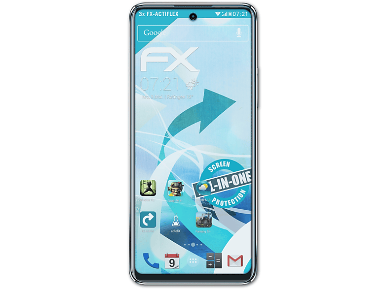 ATFOLIX 3x FX-ActiFleX Infinix Displayschutz(für Pro) 11 Note