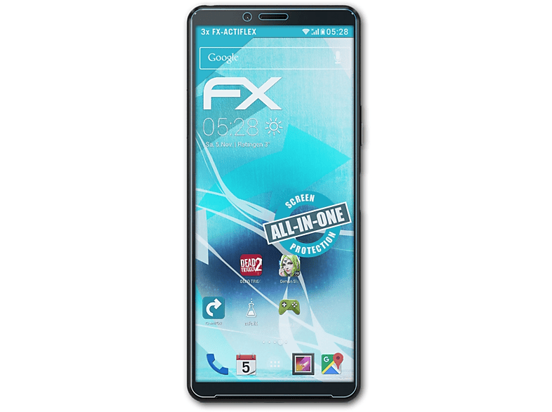 ATFOLIX 3x FX-ActiFleX Displayschutz(für Sony Xperia 10 II)