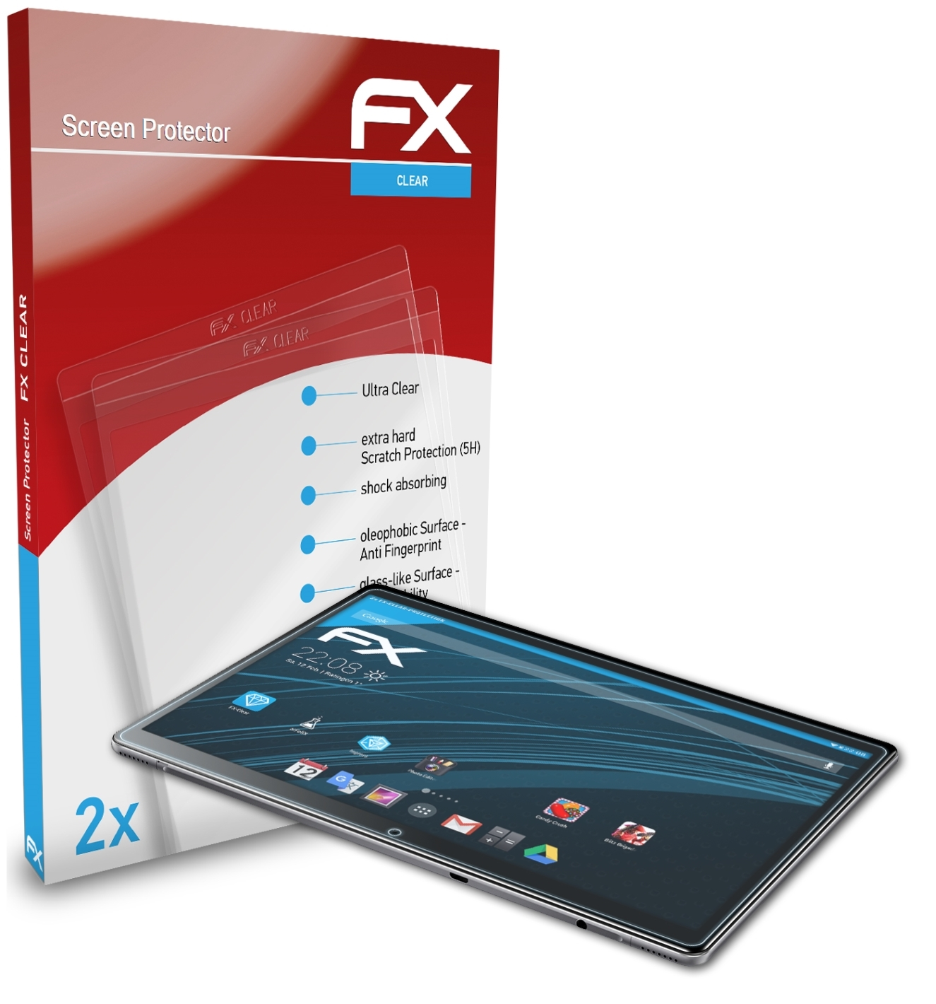 ATFOLIX 2x FX-Clear Displayschutz(für Air) Hi9 Chuwi