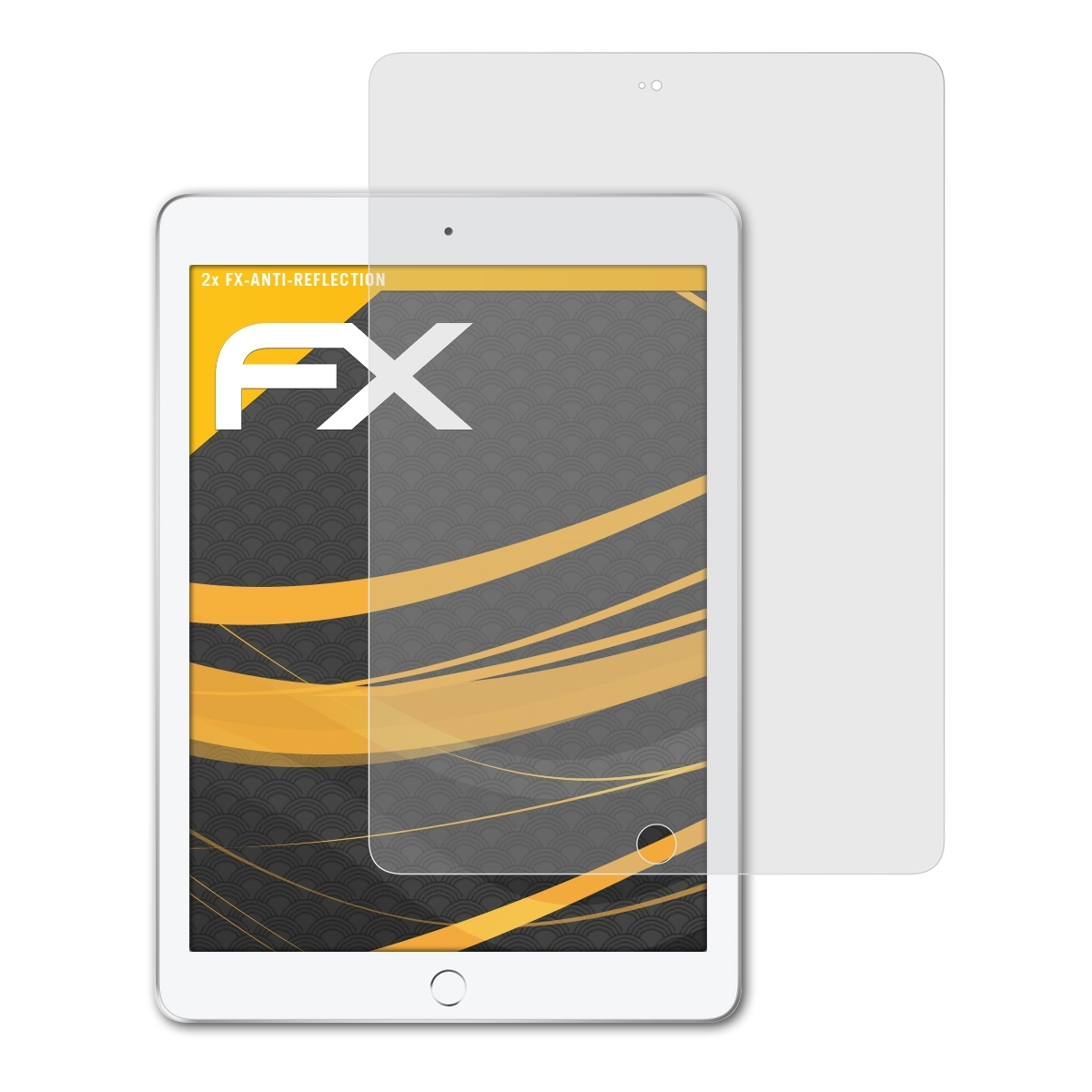 ATFOLIX Apple iPad 9,7 2x Displayschutz(für (2018)) FX-Antireflex