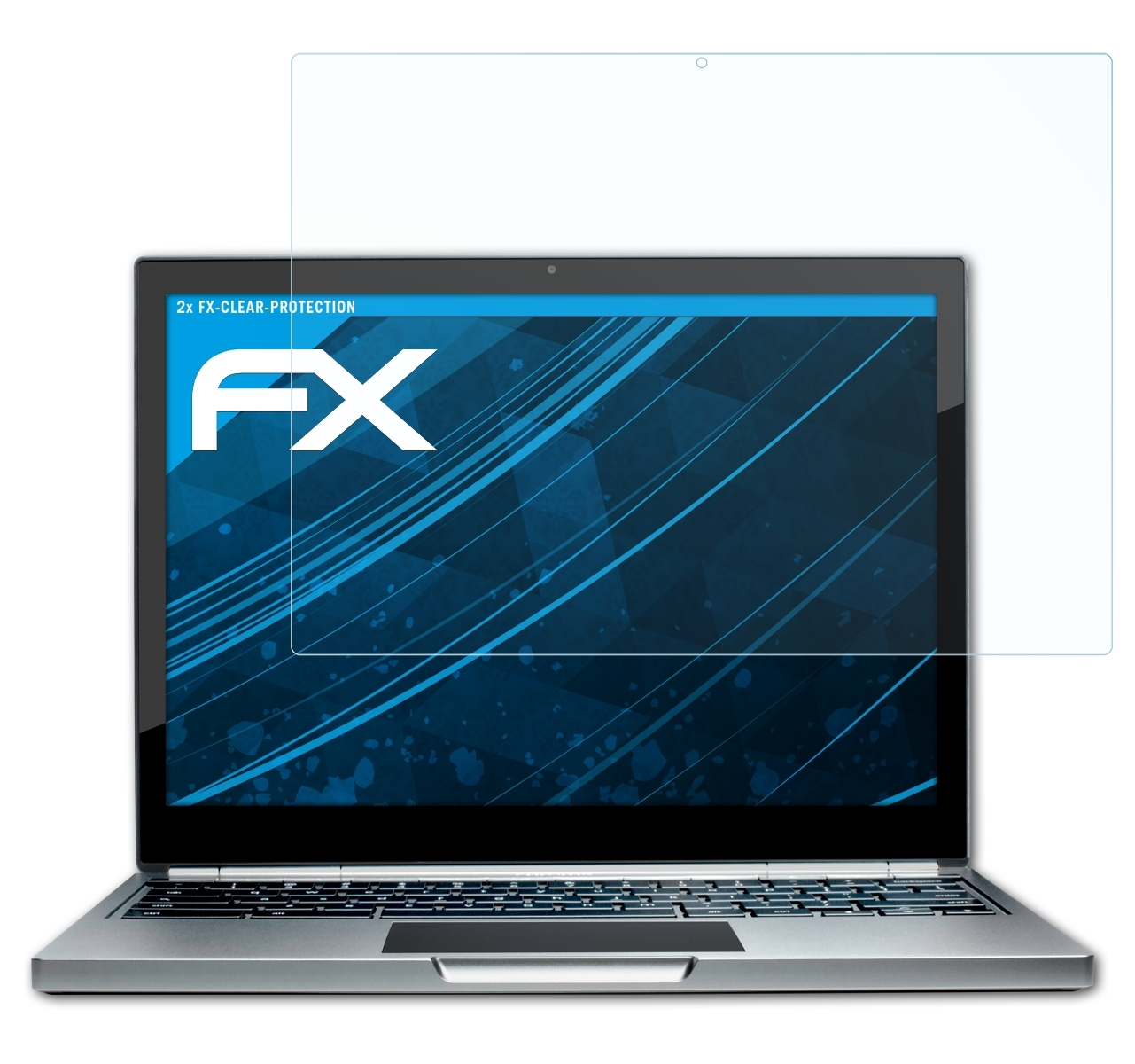 Google Pixel) 2x Chromebook ATFOLIX Displayschutz(für FX-Clear