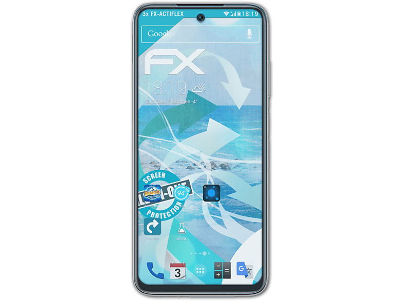 ATFOLIX 3x FX-ActiFleX Displayschutz(für Xiaomi Redmi 10 Prime)