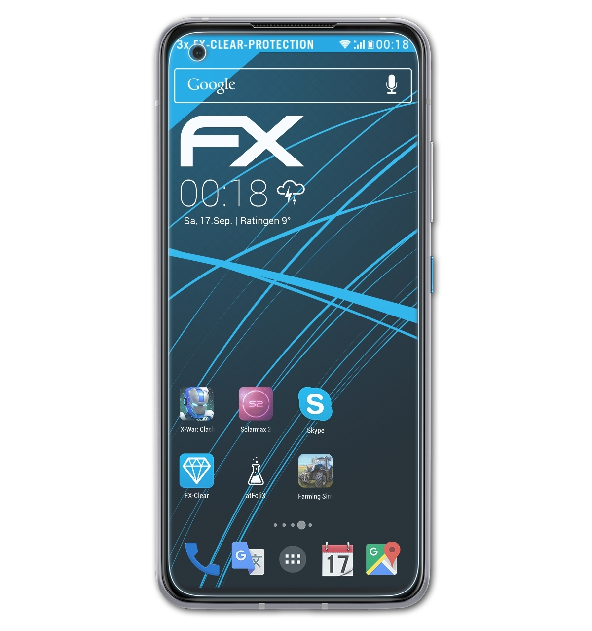 ATFOLIX 3x FX-Clear Displayschutz(für Asus 8) Zenfone