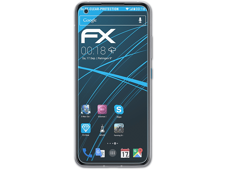ATFOLIX Asus Displayschutz(für 3x Zenfone 8) FX-Clear