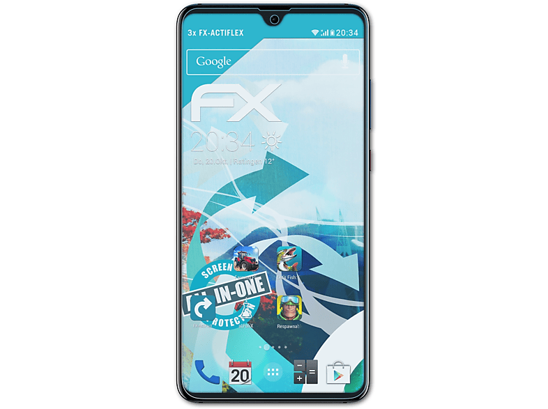 ATFOLIX 3x FX-ActiFleX Displayschutz(für Huawei Mate 20)