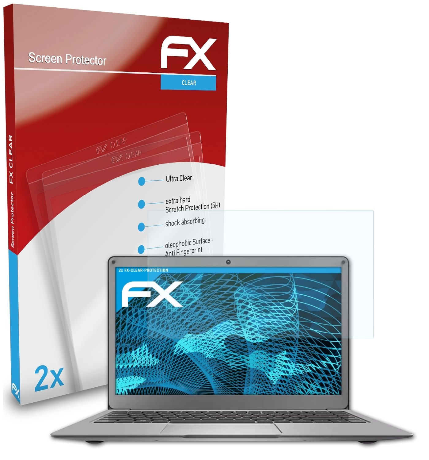 ATFOLIX 2x FX-Clear Displayschutz(für S130) PNB Peaq