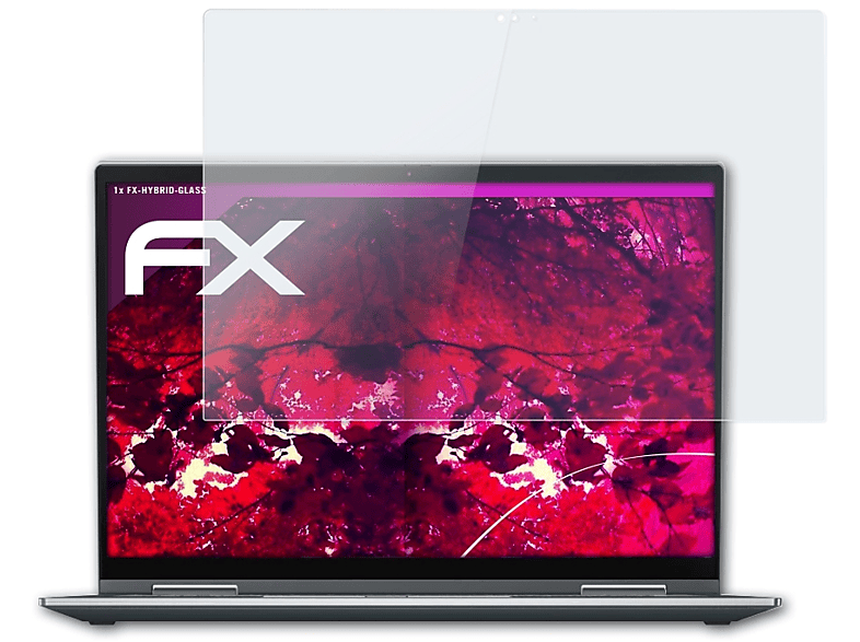 ATFOLIX FX-Hybrid-Glass Schutzglas(für Lenovo ThinkPad X1 Yoga (6th Gen. 2021))