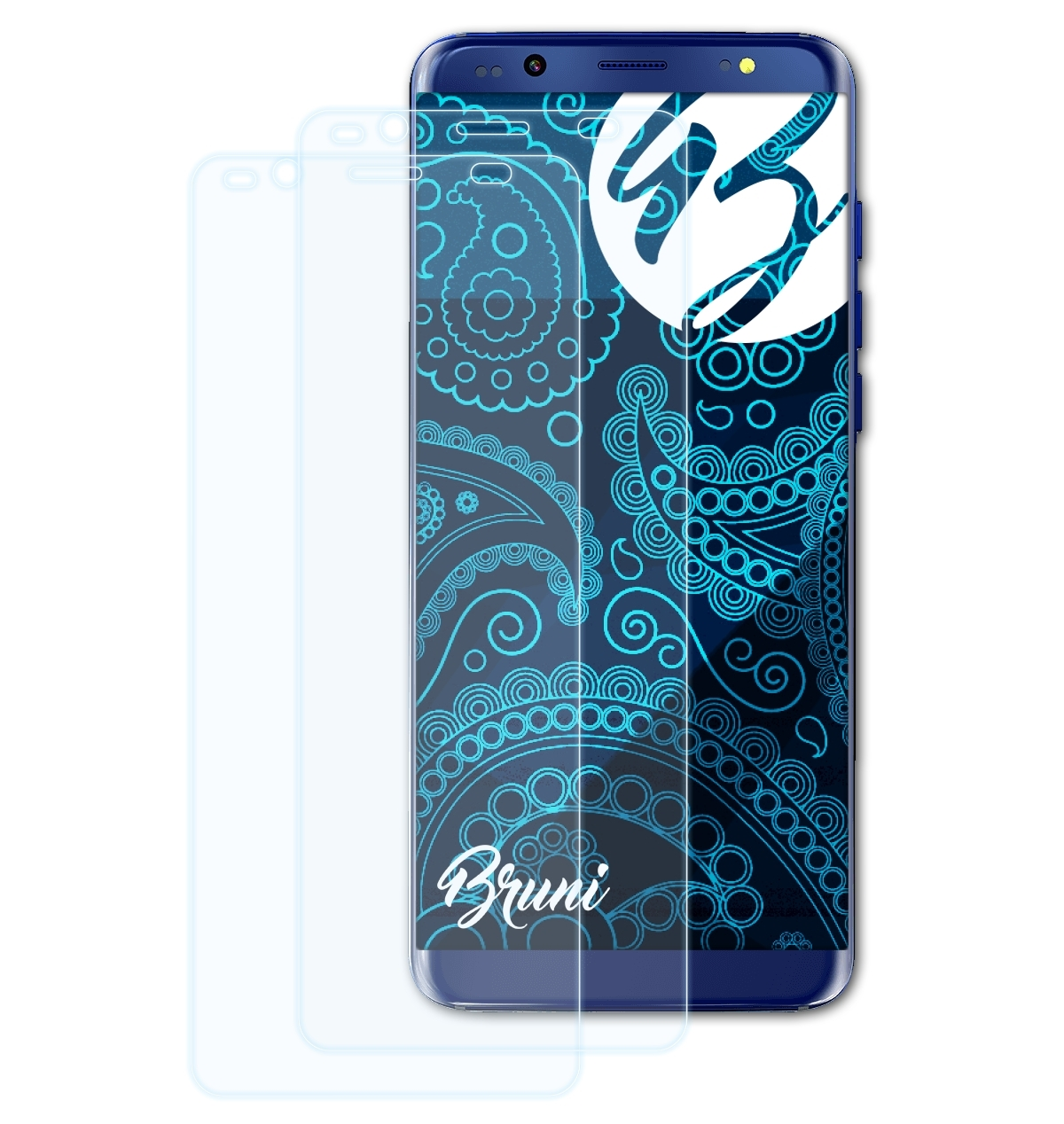 BRUNI 2x Basics-Clear Schutzfolie(für Mobile Nuu G3)