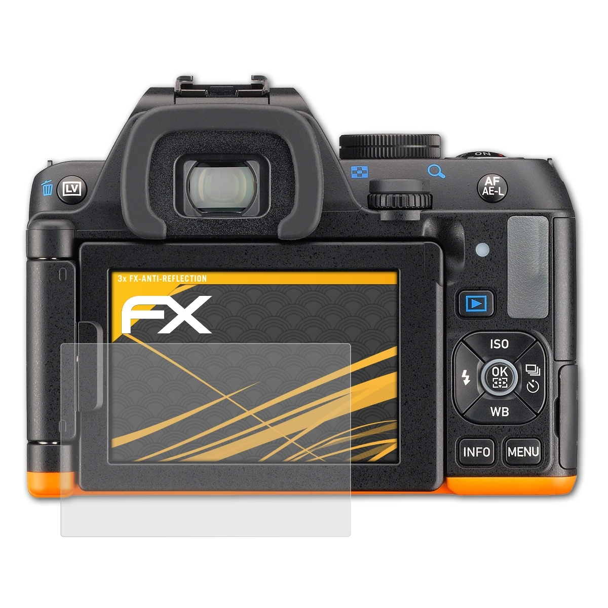 FX-Antireflex ATFOLIX K-S2) Ricoh 3x Displayschutz(für Pentax