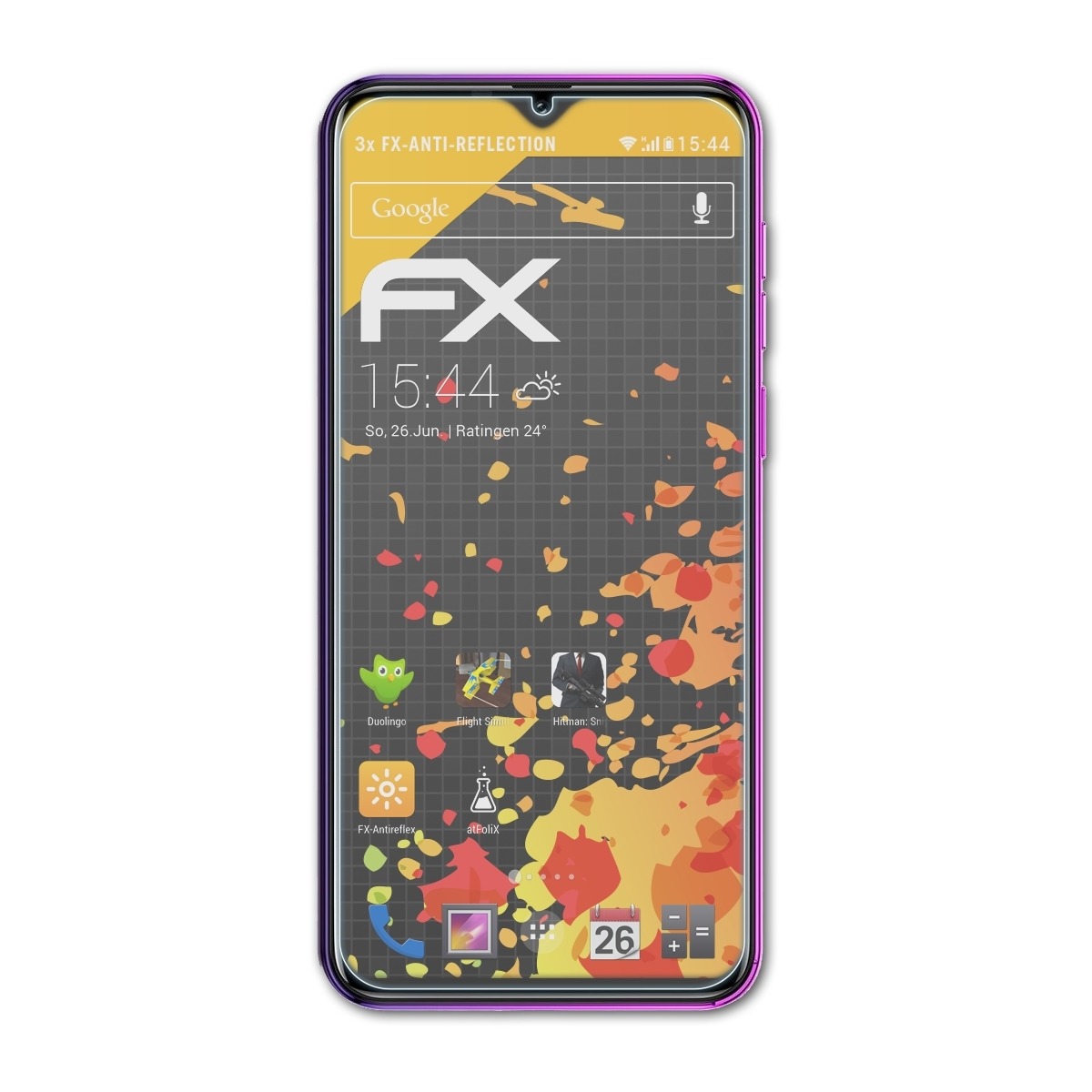 7P) FX-Antireflex Note Displayschutz(für 3x ATFOLIX Ulefone