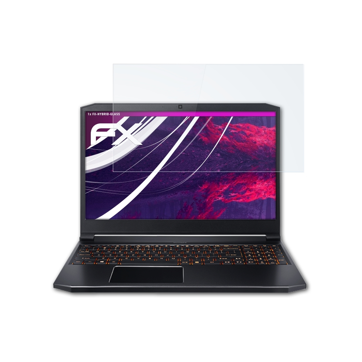 ATFOLIX FX-Hybrid-Glass Schutzglas(für Acer 5 (CN515-71P)) ConceptD Pro