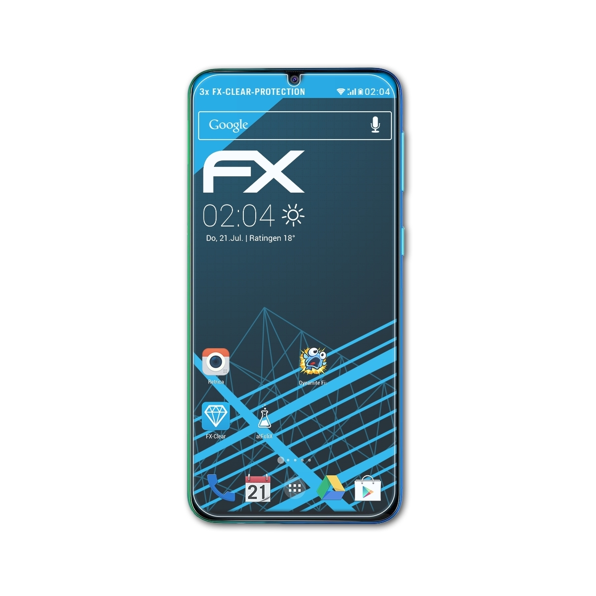 ATFOLIX 3x FX-Clear M31) Displayschutz(für Samsung Galaxy
