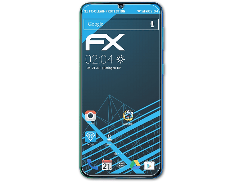 ATFOLIX 3x FX-Clear Displayschutz(für Samsung Galaxy M31)