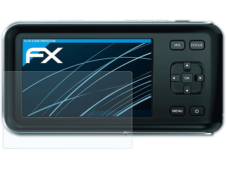 ATFOLIX 3x Camera) Pocket FX-Clear Design Blackmagic Cinema Displayschutz(für