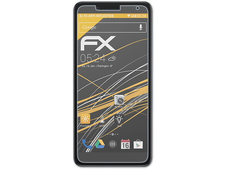 ATFOLIX 1C Alcatel 3x (2019)) Displayschutz(für FX-Antireflex