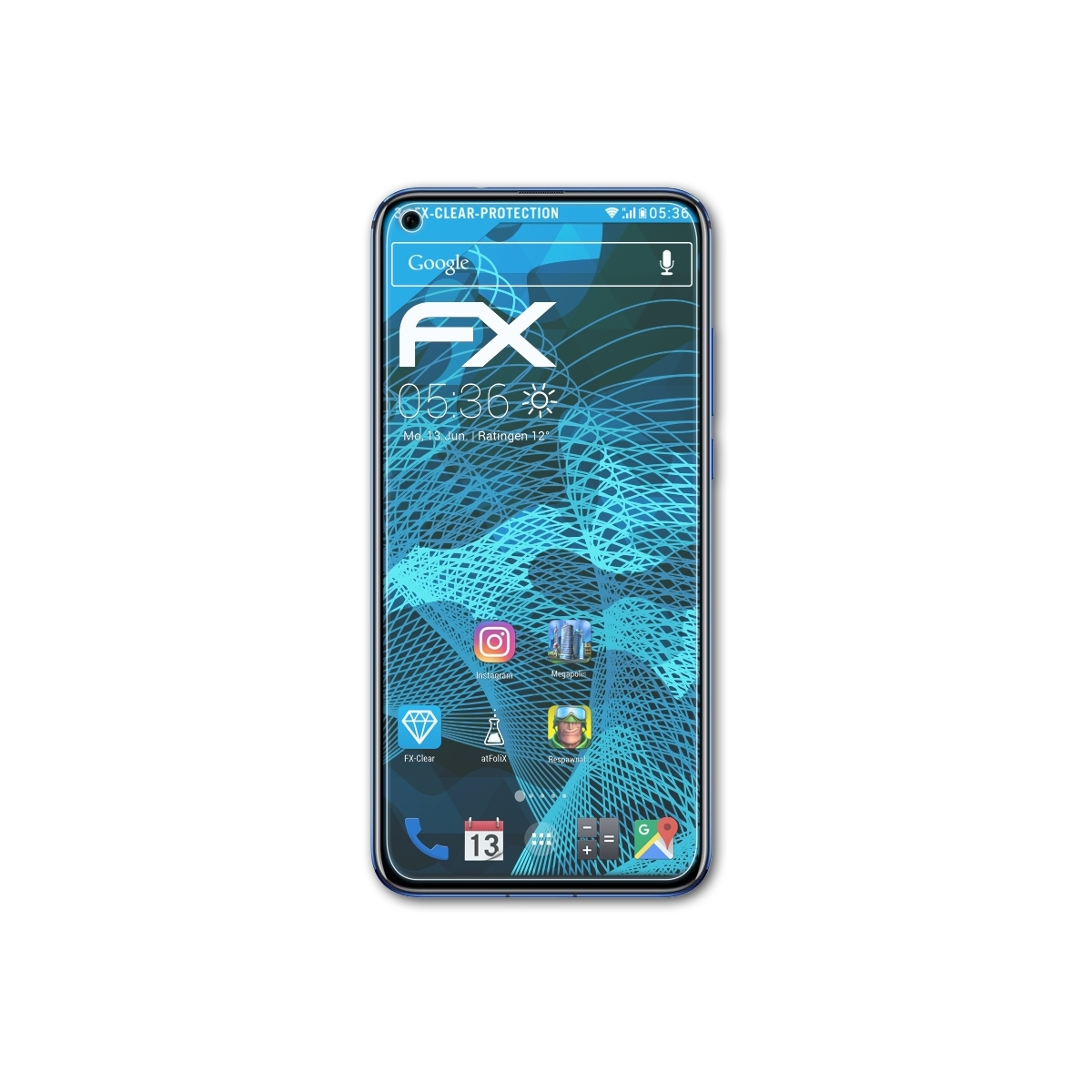 Displayschutz(für ATFOLIX FX-Clear View 20) Honor 3x Huawei
