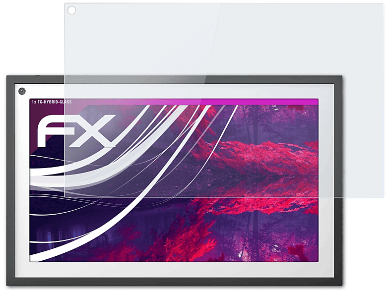 Show FX-Hybrid-Glass Amazon Echo ATFOLIX Schutzglas(für 15)