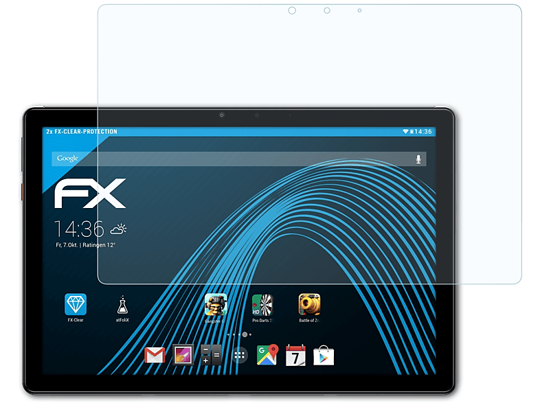 ATFOLIX 2x FX-Clear Displayschutz(für Chuwi SurPad)