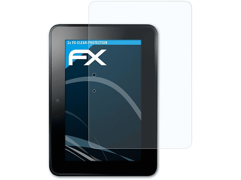 ATFOLIX 2x FX-Clear 2012)) Amazon 7 (1.Generation Displayschutz(für Fire Kindle HD