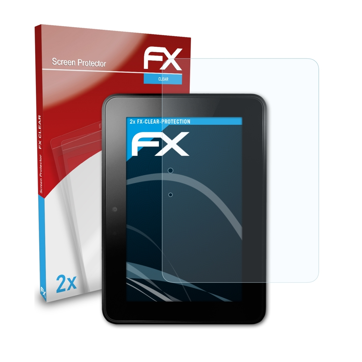 ATFOLIX 2x FX-Clear Kindle 7 Amazon Displayschutz(für 2012)) (1.Generation HD Fire