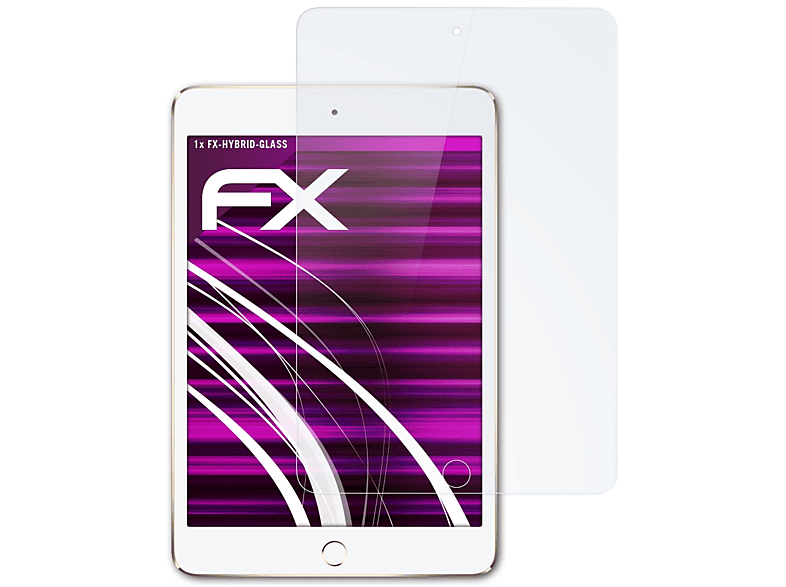 Apple ATFOLIX 4) Mini Schutzglas(für FX-Hybrid-Glass iPad