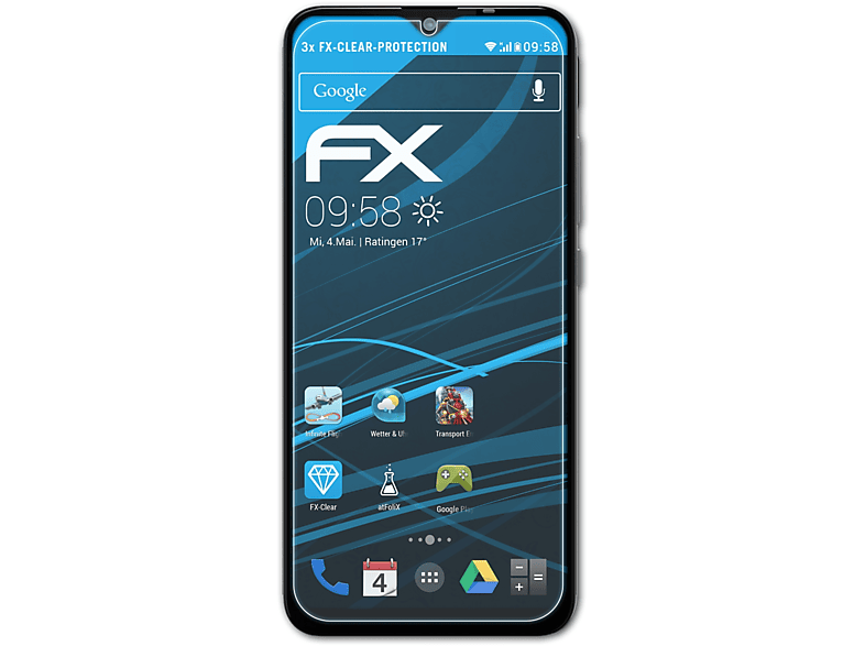 ATFOLIX 3x FX-Clear Gigaset GS110) Displayschutz(für