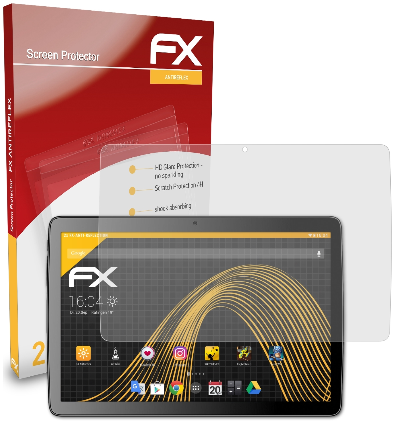 Technisat ATFOLIX 10G-HD) FX-Antireflex Displayschutz(für TechniPad 2x
