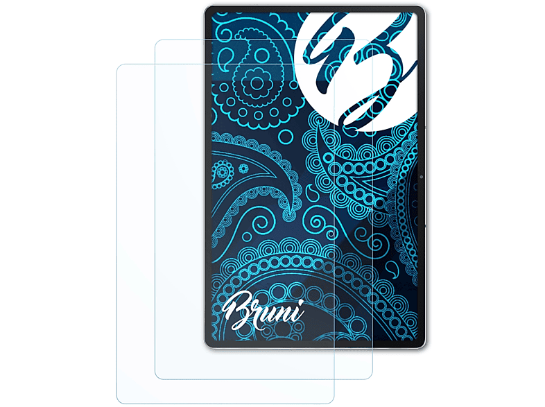 BRUNI 2x Basics-Clear Schutzfolie(für Lenovo Xiaoxin Pad Pro 12.6)