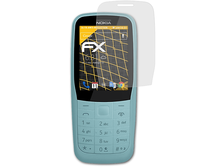 ATFOLIX 3x (2019)) 220 Nokia Displayschutz(für FX-Antireflex 4G