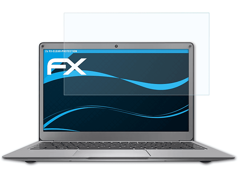 ATFOLIX 2x FX-Clear Displayschutz(für Peaq PNB S132 (CA464DV))
