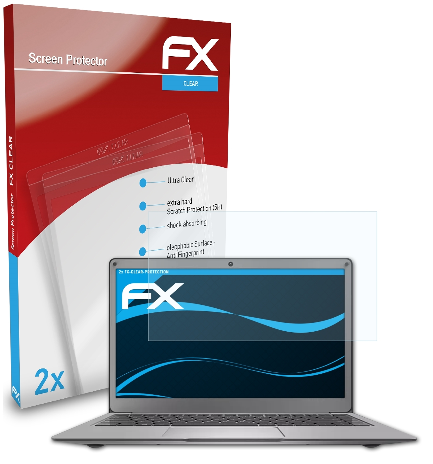 S132 FX-Clear Peaq 2x (CA464DV)) ATFOLIX PNB Displayschutz(für